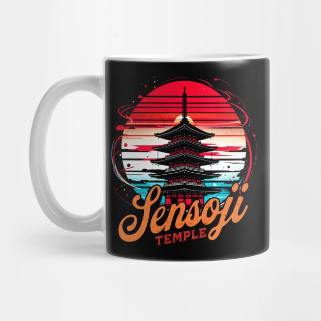 Sensoji Temple Tokyo Design by Miami Neon Designs